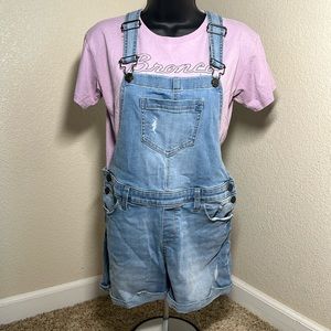 Overall shorts